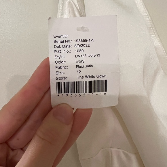 Amsale Bias Cut Satin Dress - Picture 8 of 12